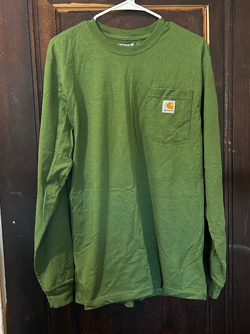 Carhartt Men's Long Sleeve Pocket Tee — Green